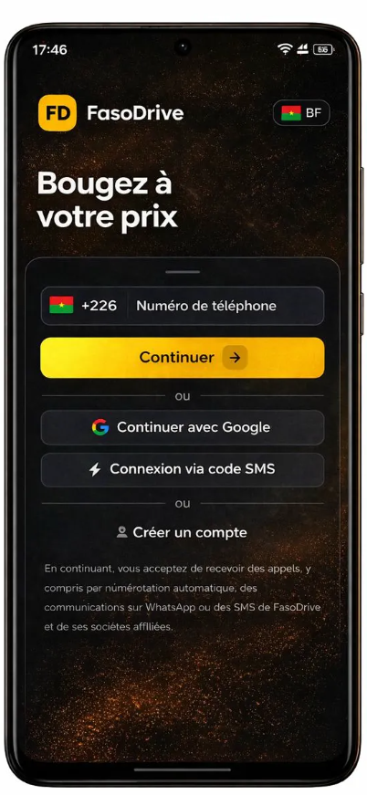 Écran de connexion
